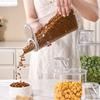 Sealed Food Storage Container Transparent Airtight Grain Canister Food Storage Bin with Pour Spout for Rice Beans Flour Snacks Kitchen