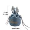 Easter Rabbit Drawstring Bags Velvet Jewelry Organizer New Wedding Candy Bags  Birthday Party
