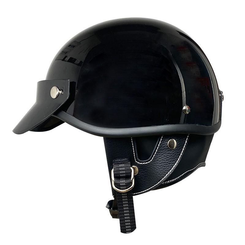 Vintage-Style Retro Motorcycle Half Helmet Adults DOT Certified ABS Safety Gear Unisex Small Size S M L XL