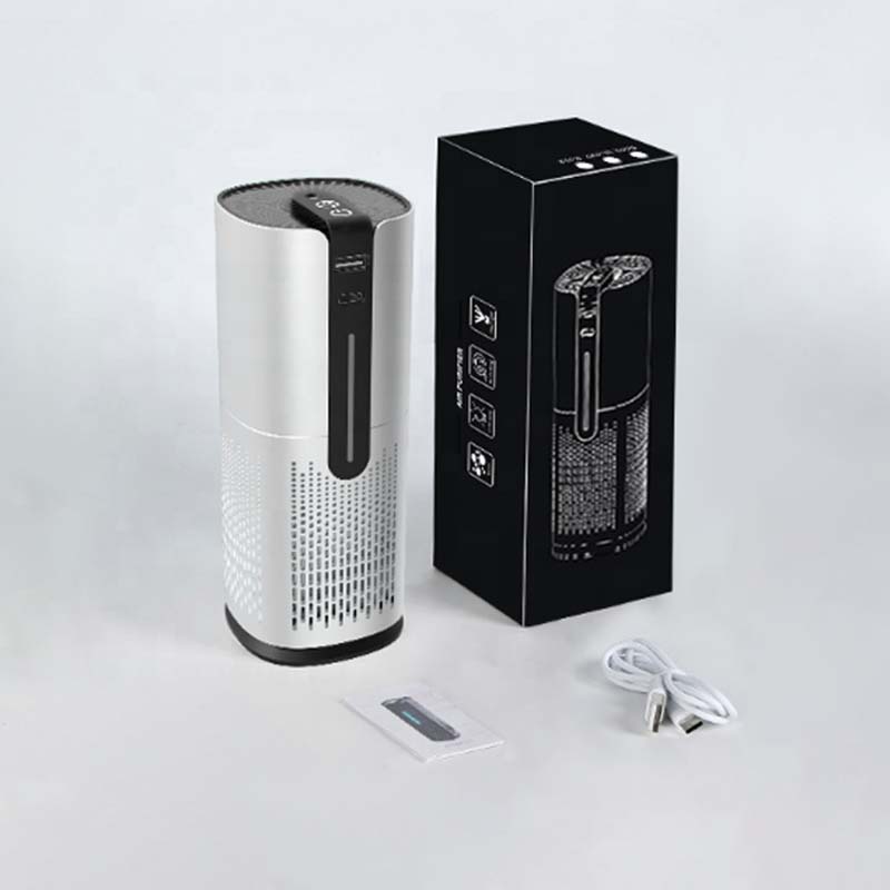 Персональный автомобильный очиститель воздуха Небольшая машина для изготовления воздушных фильтров Картриджные настольные очистители Стерилизующая машина Автомобильный очиститель воздуха