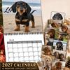 Daily Task Tracker 2027 Dachshund Dog Wall Calendar, 12 Month Hanging Planner, Jan Themed Decor 2027-Dec Theme Calendar for Home Office Organizing