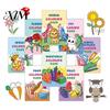 Gifts for Boys And Girls 8PCS Children's Cartoon Coloring Book, Animals/Fruits/Vehicles/Fairy Tale Characters Theme, Thickened Ink-proof Creative