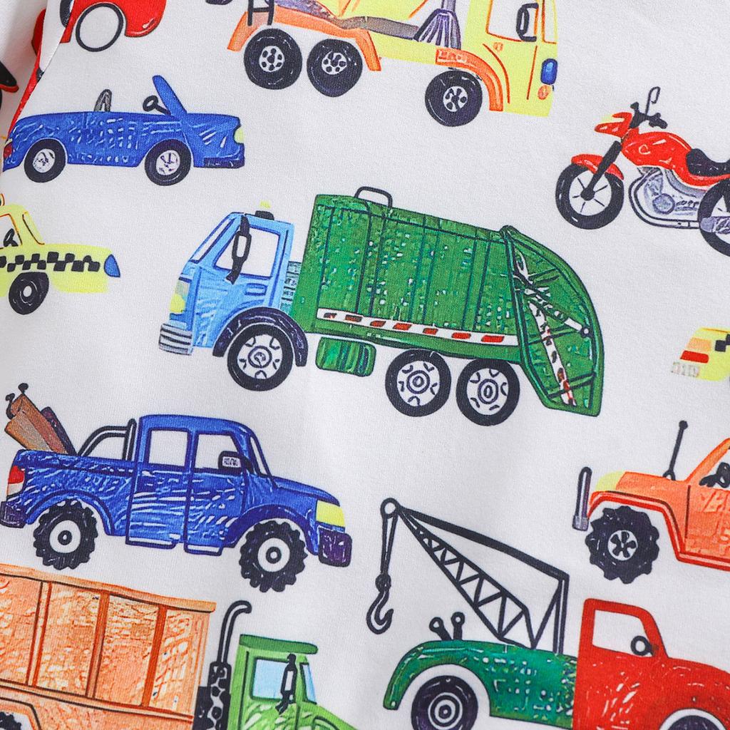 Детский комбинезон с длинными рукавами и милым принтом для мальчиков