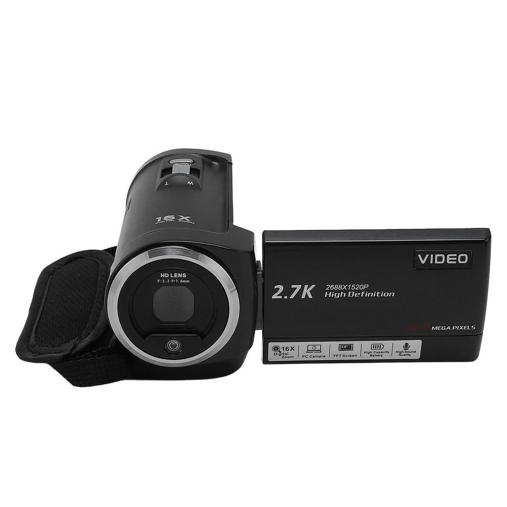 Видеокамера 50 МП 2.7K HD 16-кратный цифровой зум 2.8-дюймовый поворотный экран цифровой видеорегистратор с USB-портом 1 4