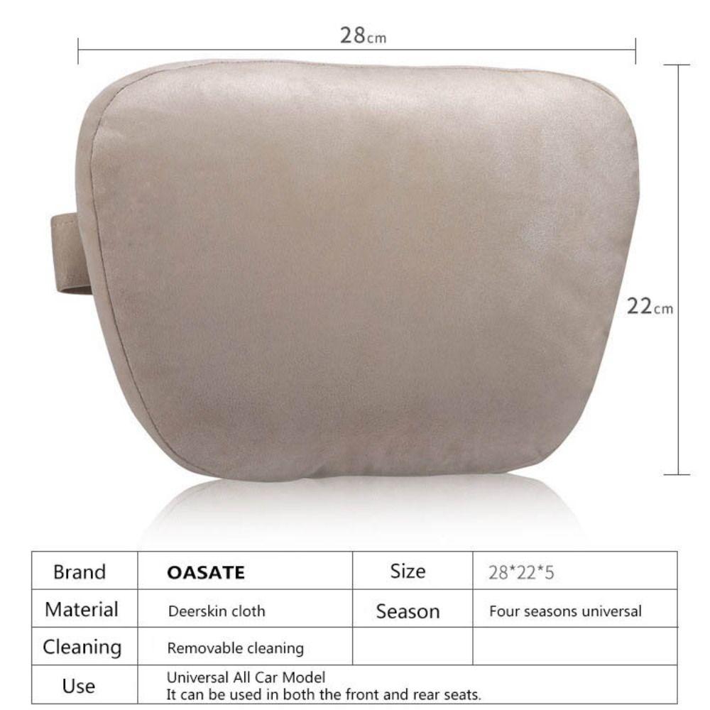 Car Headrest Neck Pillow Lumbar Support Cushion Seat Backrest Pad Car Pillow Relieve Cervical Pain