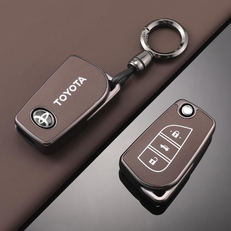 TPU Car Flip Key Case Cover for Toyota Auris Corolla Avensis Verso Yaris Aygo Scion TC IM Camry RAV4 Forturner Hilux Accessories