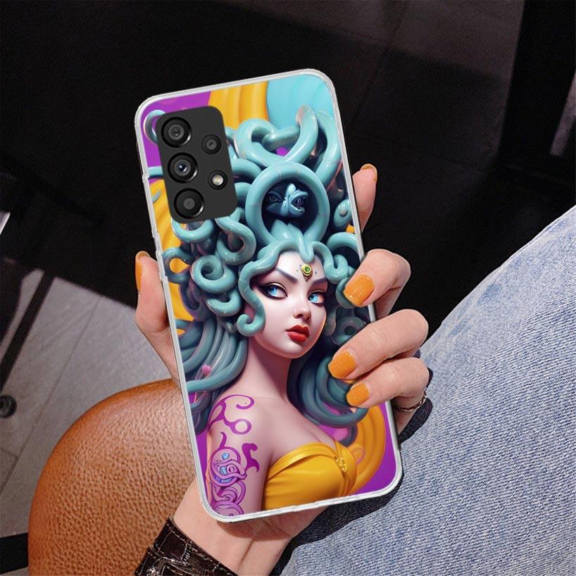 Медуза Греческая Мифология Чехол для Телефона для Samsung Galaxy A17 A37 A57 A16 A26 A36 A56 A15 A14 A13 A55 A54 A53 A35 A34 A33 A25 A24 A23