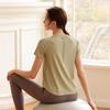 Женские летние спортивные топы: Свободные футболки с коротким рукавом для бега и фитнеса, премиальная блузка для пилатеса и йоги
