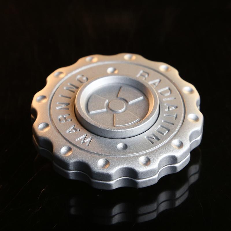 Предупреждение о радиации Fidget Slider Spinner EDC Gear Hand Spinner Clicker Игрушка-фиджет для взрослых Инструмент для лечения СДВГ Игрушки для снятия стресса и тревожности