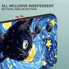 Милая мультяшная кошка Иллюстрация Чехол для телефона Для OPPO Reno 5 6 7 A96 A40 A58 Realme GT A74 A78 Neo2 A74 A78 Find X5 X3 X7 X8 Черный