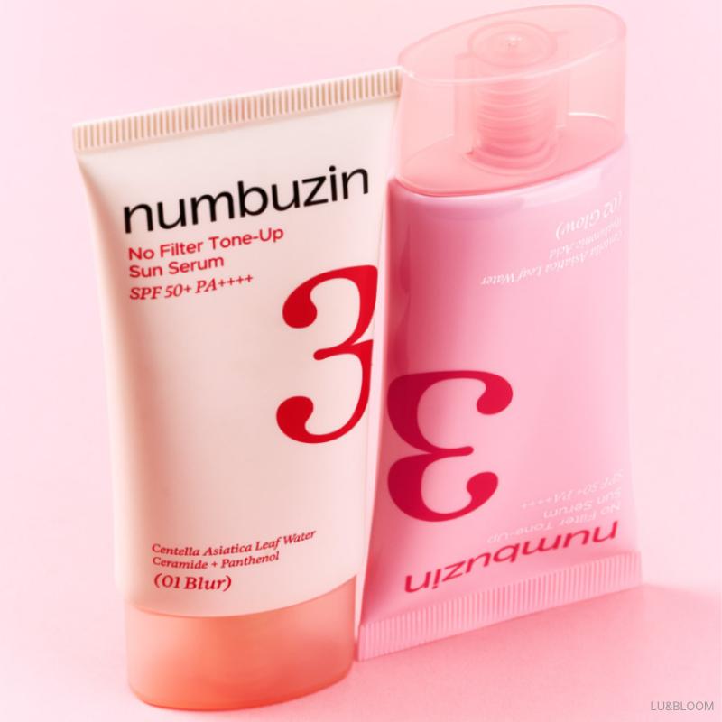 NUMBUZIN No.3 Porcelain Base-skip Tone Up Beige SPF50+ PA++++ 50 мл(Обновление версии.) (+Бесплатный подарок)
