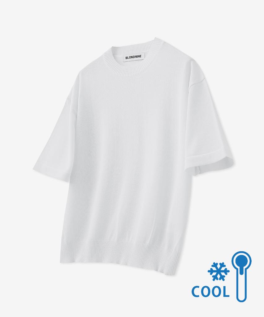 BLOND9 [Package] Cool Essential Round Neck Short Sleeve Knit + Cool Essential Round Neck Short Sleeve Knit