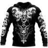 Spring Autumn Men's Hoodie Skull Graphics 3D Print Tops Fashion Unisex Sweatshirt Hip Hop Oversized Casual Clothing