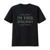 Vintage Western Im Your Huckleberry Quote Print Casual T Shirt vintage Washed Top For Everyday Wear Stretched Unisex Versatile
