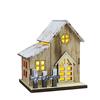 Christmas Decoration Glowing Log Cabin Tabletop Ornament