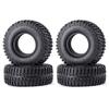 TRZX 1.9" 100mm Rubber Wheel Tire Upgrade Parts for 1/10 Axial SCX10 TRX4 D90 RC Crawler Car (4 Pieces)