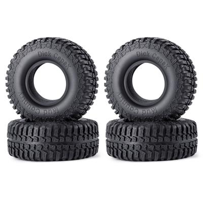 TRZX 1,9" 100 мм Резиновое Колесо Шина Запчасти для Апгрейда для 1/10 Axial SCX10 TRX4 D90 RC Гусеничный Автомобиль (4 шт)