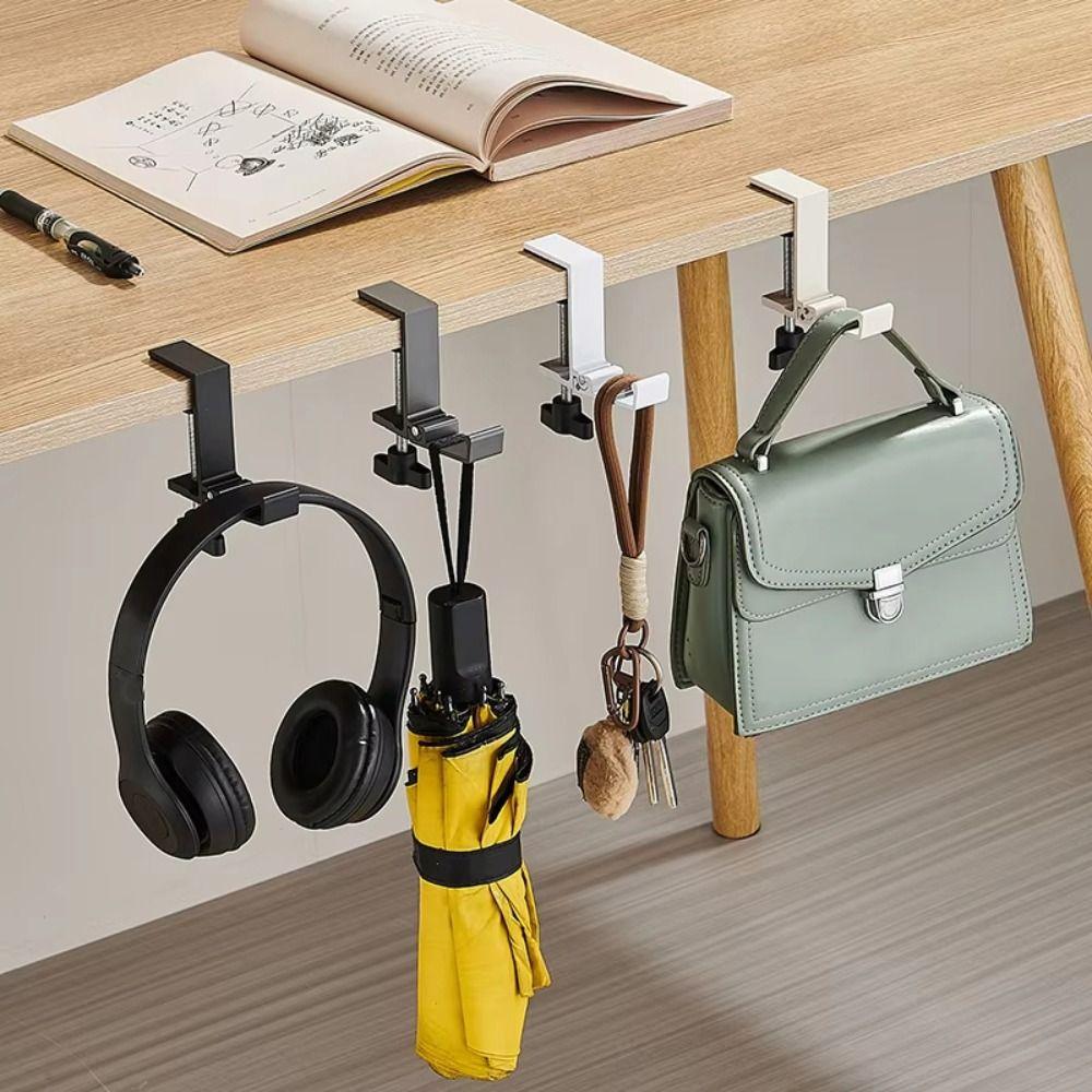 Подвесной крючок на боковую сторону стола, без сверления, стойка для сумок, новый складной крючок для сумки