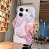 Мягкий прозрачный силиконовый чехол для телефона с мраморным котом и цветочным узором для камеры Xiaomi Redmi Note 13 Pro 13C, противоударный защитный резиновый чехол-бампер