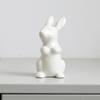 Cute Bunny Statue Simple Rabbit Model Micro Landscape Animal Sculpture  Cabinet