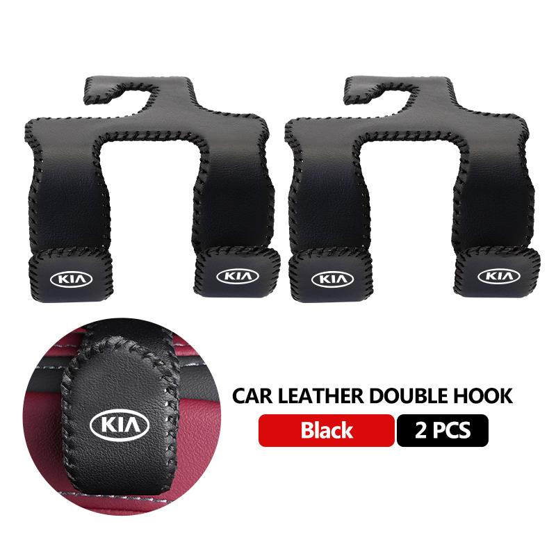 HFVY8 For KIA Car Rear Seat Hanging Holder Double Head Hooks Seats Hanger Hook Accessories K5 K2 Rio Optima Sportage Venga Sorento