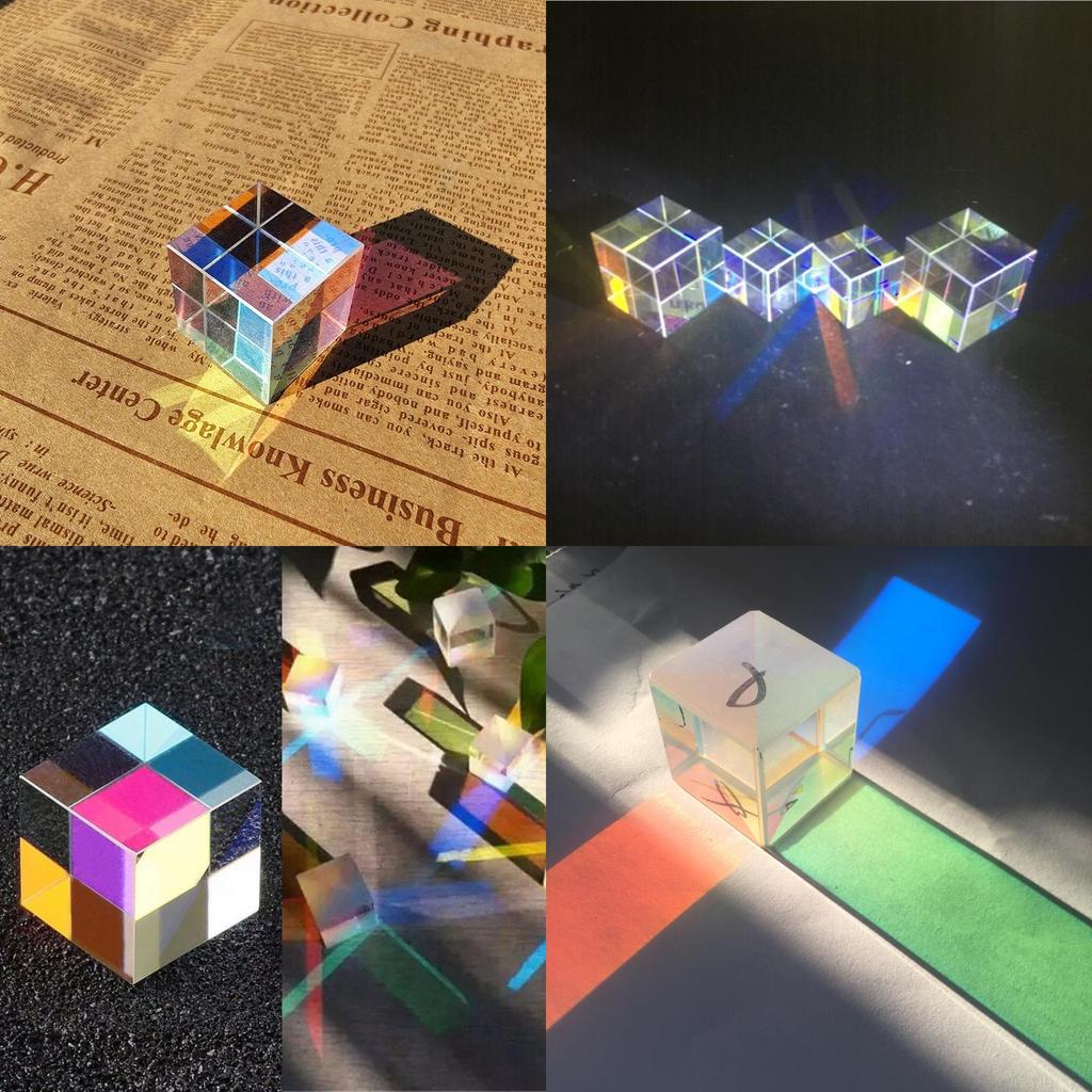 Ловец солнца, призма-куб с преломляющим светом, для подарка и домашнего декора