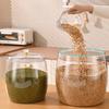 Transparent Flour Grains Storage Jar With Lid Sealed Grains Storage Box Wide Mouth Candy Cookie Jar Tea Kitchen Organizer