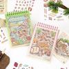 1Set Chinoiserie Theme Landscape Sticker Books Mountain River World Series Diy Decoration Sticker Cartoon Scene Stack Sticker