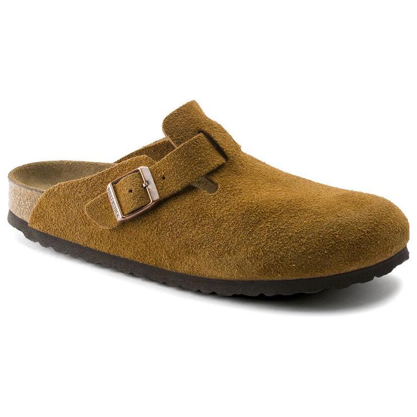 Бостон Birkenstock Мягкая стелька Замша Узкий 'Норка' 1009543