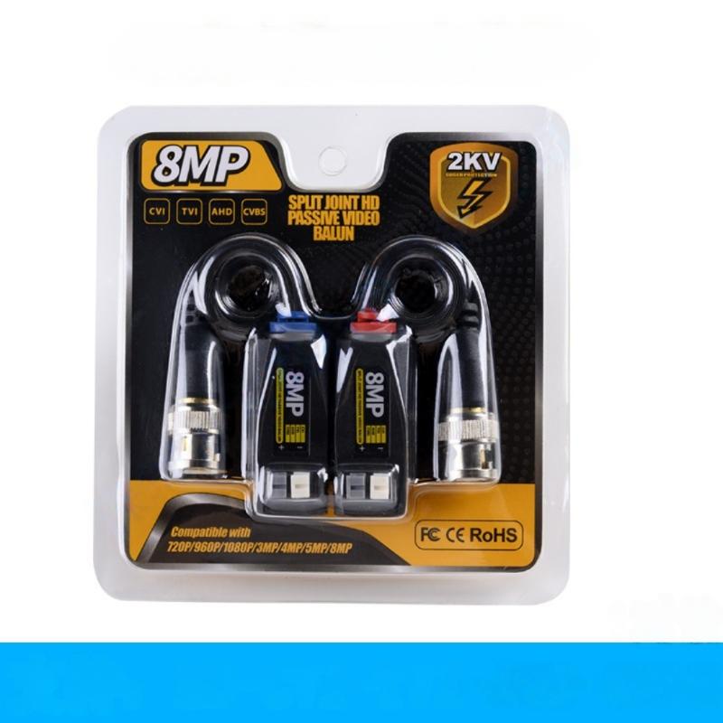 1 Set Hd 8Mp Single Channel Passive Video For Tvi Cvi Ahd Cctv Camera Twisted Pair Transmitter