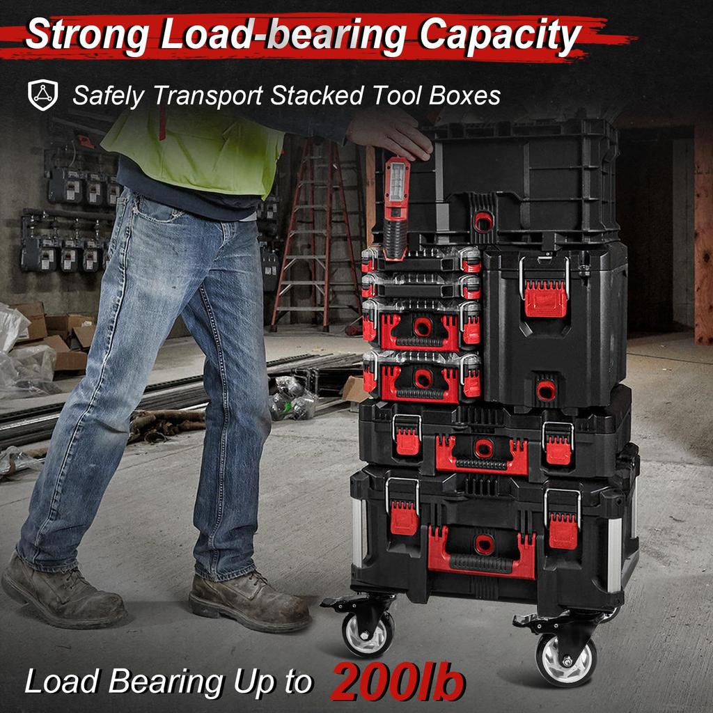 Furniture Dollys with 4 Wheels Slider Toolbox Cart Carrier Moving Platform Mover Carbon Steel for Appliance Heavy Items Sofa