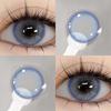 Eyeshare 1 Pair Colored Contact Lenses for Natural Eyes Blue Pupils Purple Lens Yearly