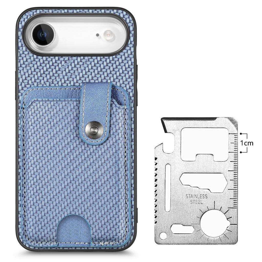 For iPhone Air Case Card Slots Kickstand Phone Back Cover with Card Tool