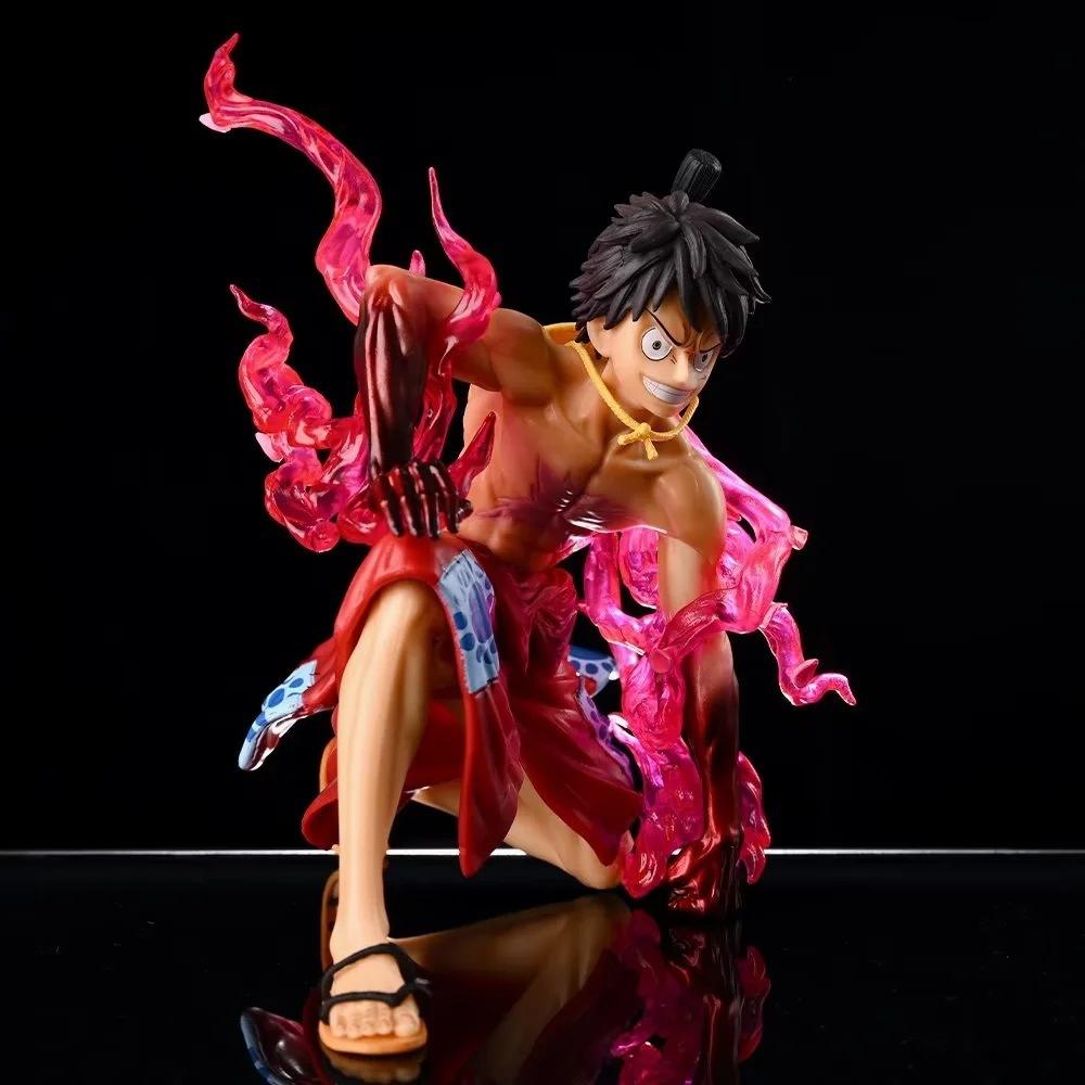 ONE PIECE Top War, Пламенное Пламя, Огненный Кулак, Эйс, Текущая Сакура, Луффи, Украшение, Фигурка в Коробке