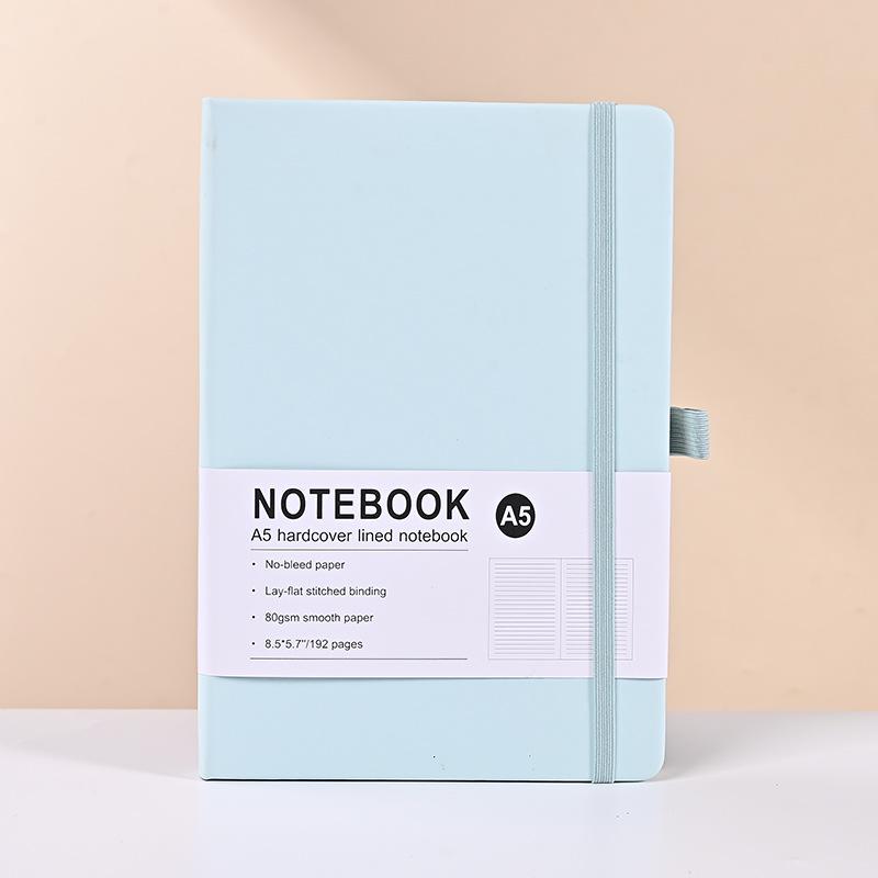 Эксклюзивная записная книжка на завязках из искусственной ПУ кожи - издание «Макарон» с линованными страницами цвета слоновой кости