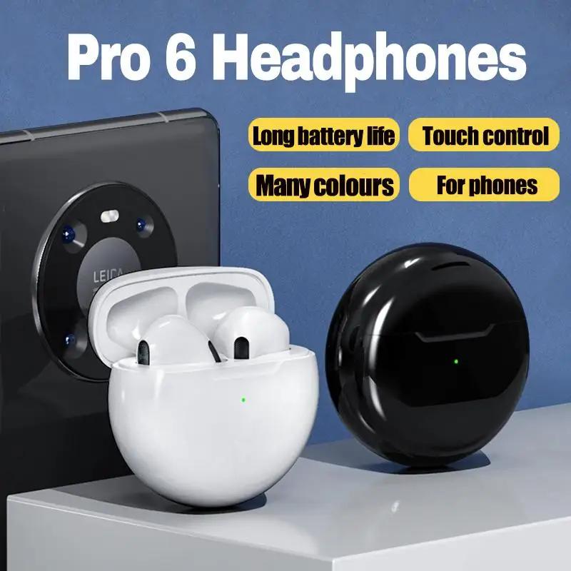 Xiaomi Pro 6 TWS Wireless Headphones with Mic Fone Bluetooth Earphones Sport Earbuds Running Pro6 Headset