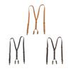 Brown Suspenders for Men Black Suspender Clip Simple Leather Suspenders  Gift