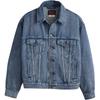 Levis Simple Comfortable Versatile Back Embroidered Long Sleeve Denim Jacket Unisex Jackets 002FF-0000