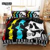Gothic Skull Duvet Cover Sugar Skull Bedding Set Horror Theme Comforter Cover Full Twin King For Boys Teen Adults Bedroom Decor