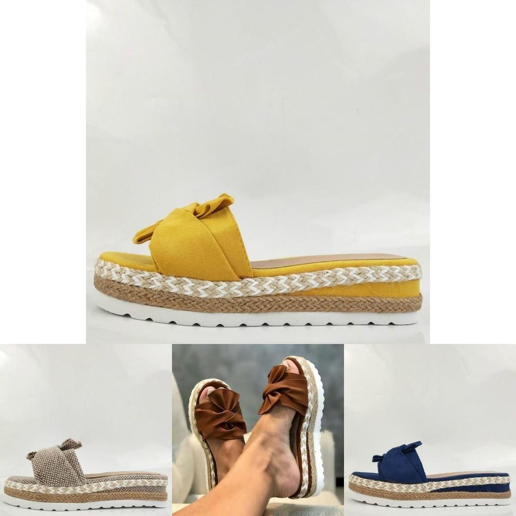 Breathable Bow Knot Sandals Shoes Women With Flexible Sole And Padded Insole For Comfort