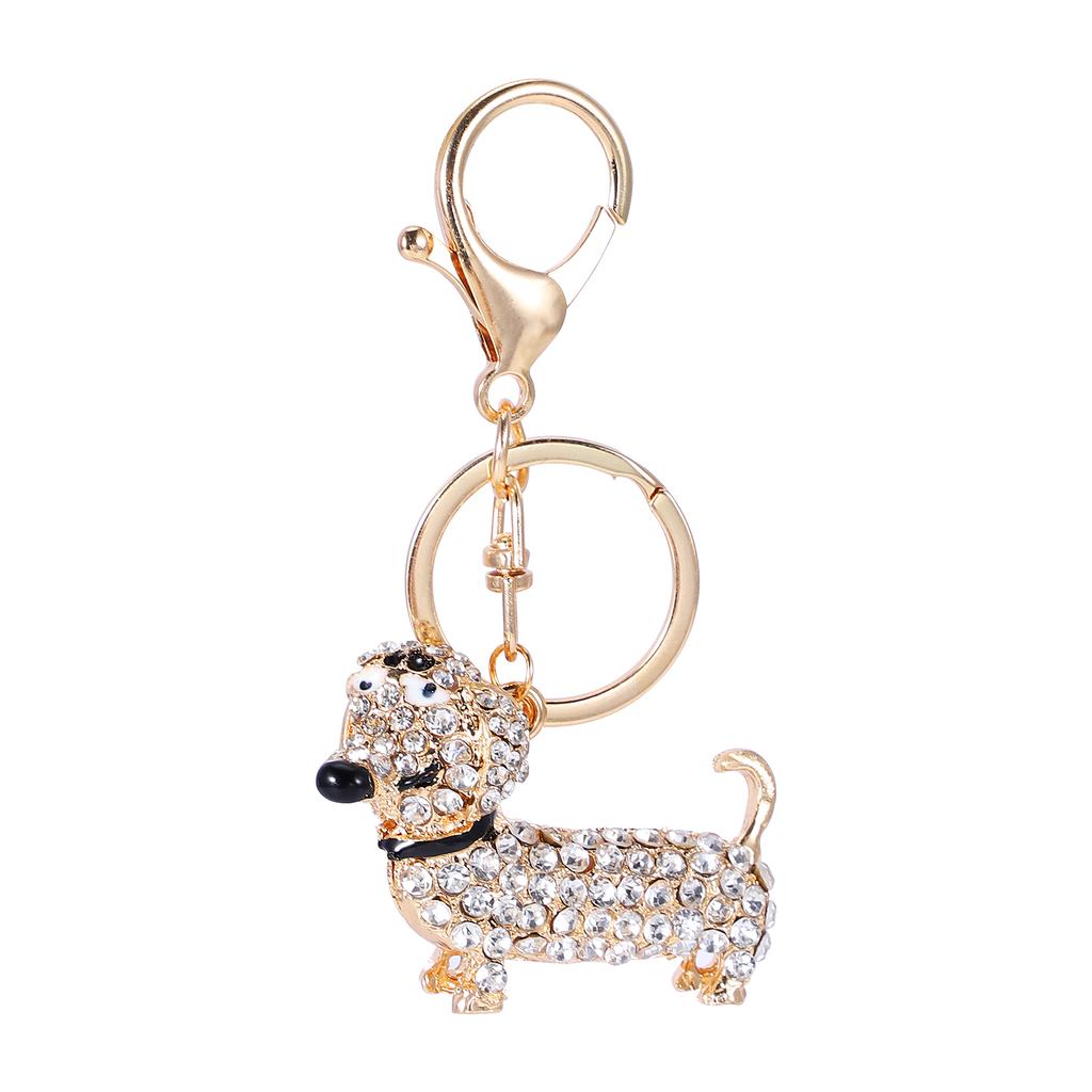 Fashion Dog Keychain Cartoon Animal Dachshund Puppy Key Chain