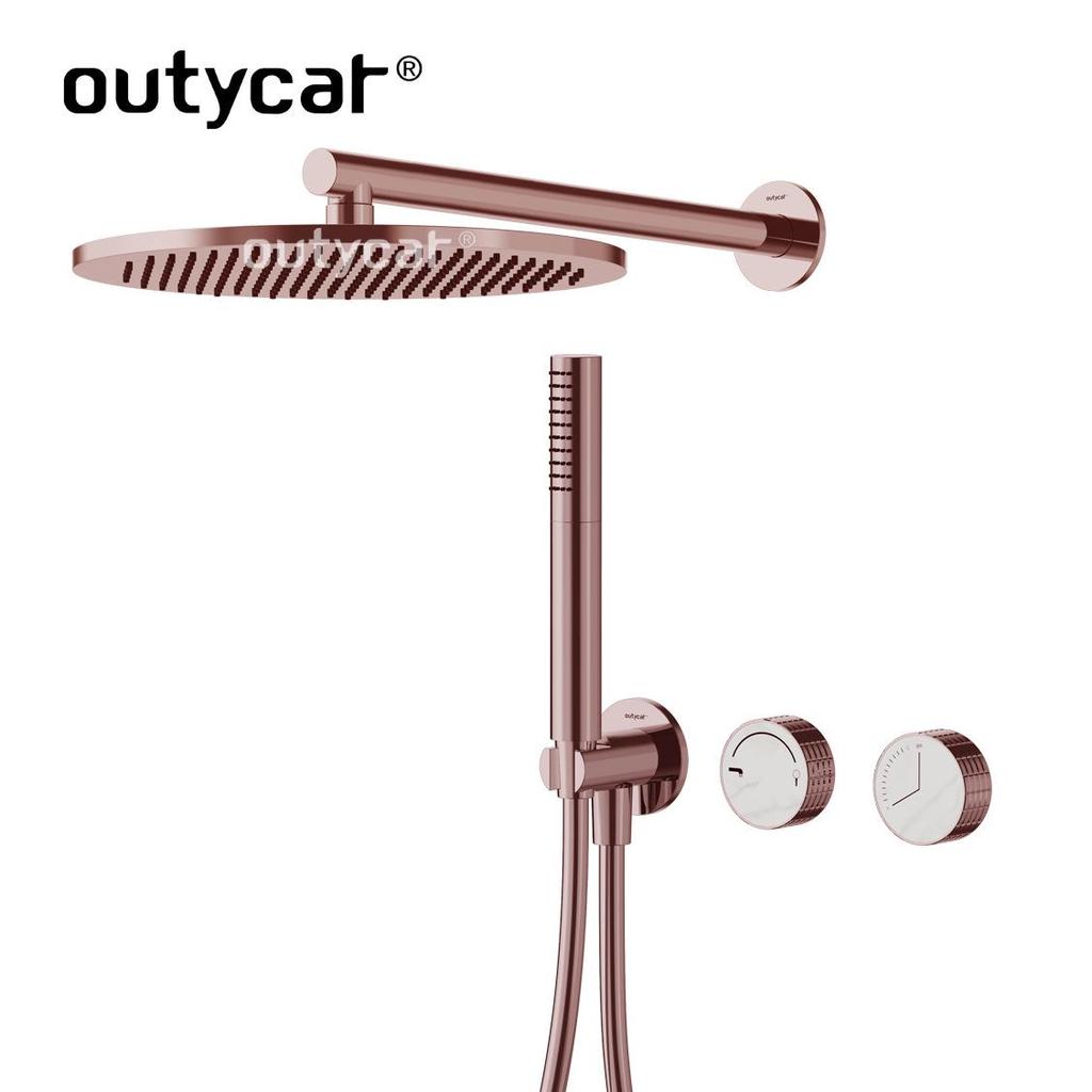 Настенный двухфункциональный медный душевой комплект для дома