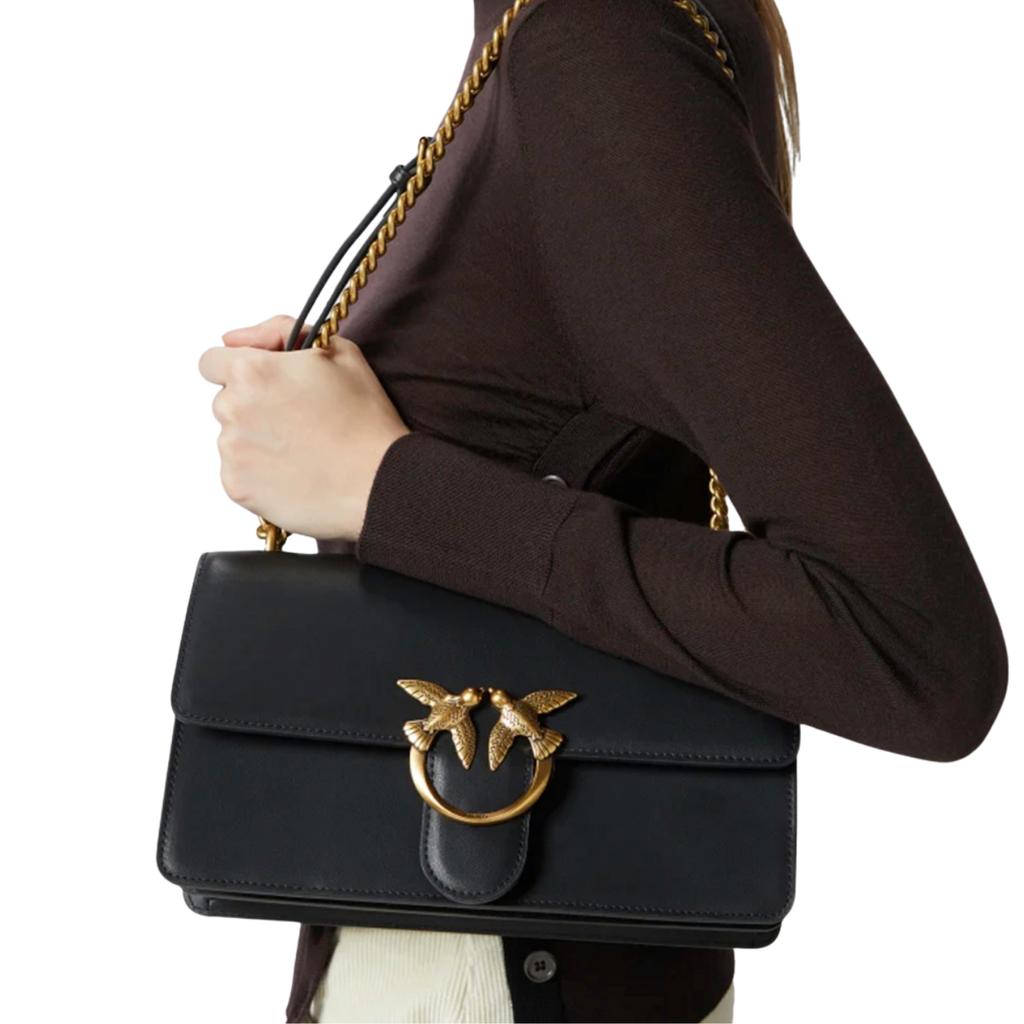 Pinko Love One Classic Vitello 100941A0F1 Black Handbag
