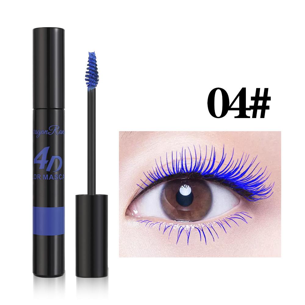 5D Colorful Volume Mascara Lasting Styling Blue Purple Curling Lengthen Waterproof Quick Dry Eye Makeup Eyelash Silk Extension