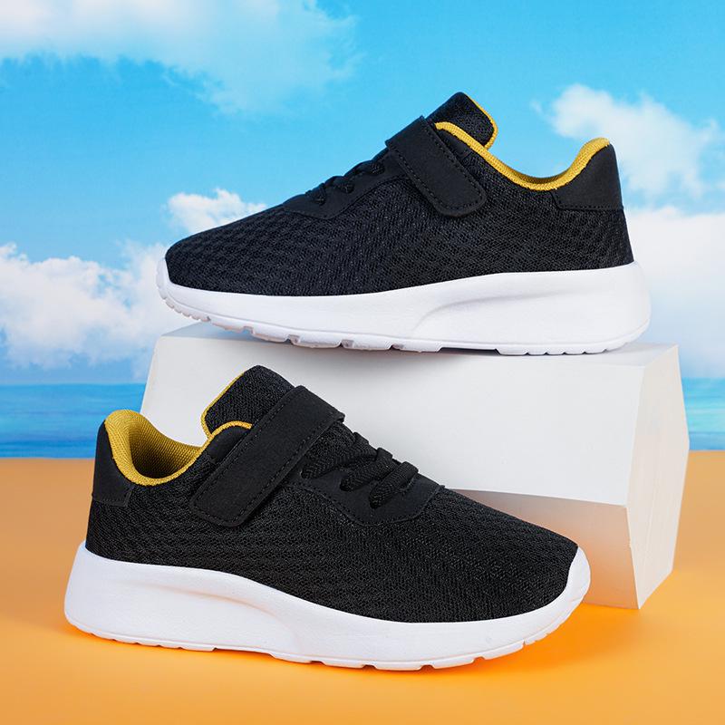 Дышащие Нескользящие Кроссовки для Бега для Мальчиков с Двойным Сетчатым Верхом - Легкие Спортивные Кроссовки для Детей Среднего и Старшего Возраста