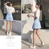 XS-2XL Women Pleated Skirt Short Skirt Student Anti-Lightening Thin Skirt Sexy High Waist Mini Skirt