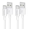 USB C Cable [1M/2 Pieces Set] Type C Cable Etguuds USB-A & USB-C Fast Charging iPhone16 Pro Max Plus, iPhone15/15Pro/15 Max/15Plus, Galaxy, iPad