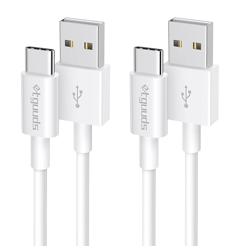 USB C Cable [1M/2 Pieces Set] Type C Cable Etguuds USB-A & USB-C Fast Charging iPhone16 Pro Max Plus, iPhone15/15Pro/15 Max/15Plus, Galaxy, iPad