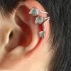 1Pc Vintage Alloy Ear Stud Leaf Design Earring Ear Cuff Clip Ear Ring Jewelry