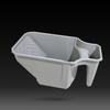 Wall Painting Easy-Grip Painting Bucket PP Large Capacity Handheld Paint Cup Grey Durable Holding Paint Cup Decorating